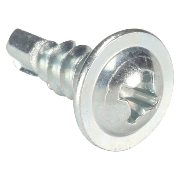 Zoro Select SelfDrilling Screw, 8 x 1/2 in, Zinc Plated Steel KLath
