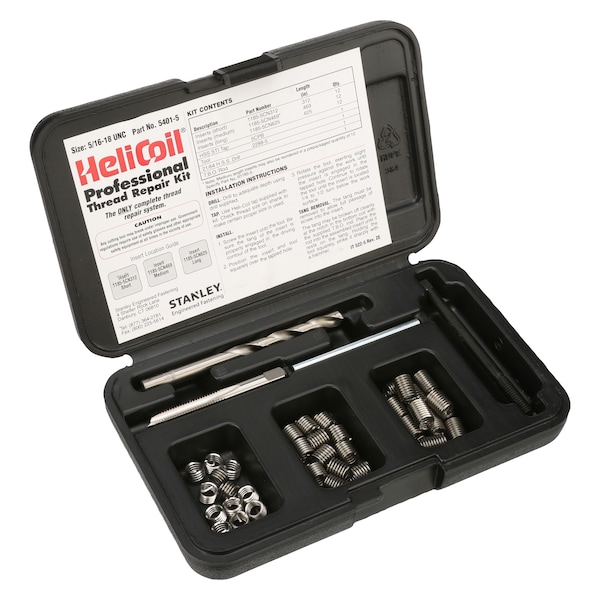 Stanley Engineered Fastening FreeRunning Helical Insert Repair Kit, 5/
