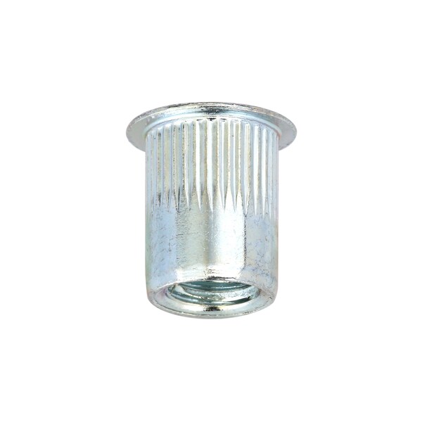 Zoro Select Rivet Nut, 3/8"-16 Thread Size, 0.685 in Flange Dia., 0.685 in L, Steel, 25 PK U69135.037.0150 - main