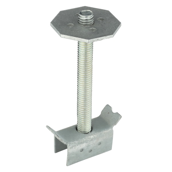 Zoro Select Grating Clip, For Screw Size 1/2 in, Carbon Steel