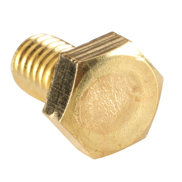 Zoro Select Not Graded, M6-1.00 Hex Head Cap Screw, Plain Brass, 10 mm L, 25 PK HC3B06010-025P1 - main