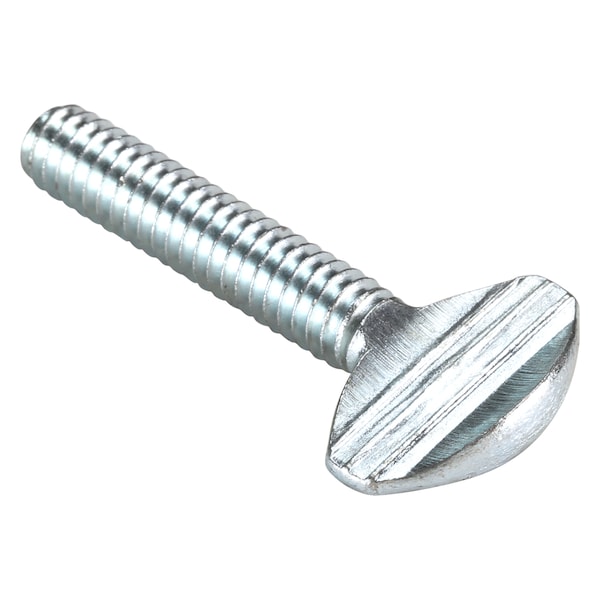 Zoro Select Thumb Screw, 1/4"-20 Thread Size, Spade, Zinc Plated Steel, 0.52 in Head Ht, 1 1/4 in Lg, 25 PK TSI0250125P0-025P - main