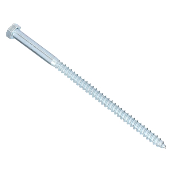 Zoro Select Lag Screw, 3/8 in, 7 in, Steel, Zinc Plated Hex External Hex Drive, 50 PK U08280.037.0700 - main
