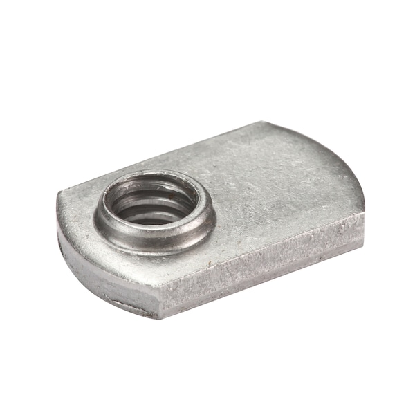Zoro Select Hex Weld Nut, 5/16"-18, Steel, 5/8 in Wd, 63/64 in Lg, 1/8 in Ht, 50 PK 1LAG1 - main