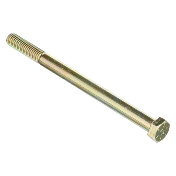 Zoro Select Grade 8, 1/2"-13 Hex Head Cap Screw, Zinc Yellow Steel, 7 in L, 5 PK U04104.050.0700 - main
