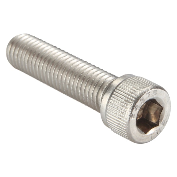 Zoro Select 1/4"-28 Socket Head Cap Screw, Socket, Plain 18-8 Stainless Steel, 1 in Length, 100 PK U51041.025.0100 - main