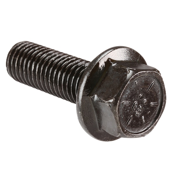 Zoro Select Grade 8, 5/8"-11 Flange Bolt, Plain Steel, 2 in L, 120 PK 4RXK6 - main