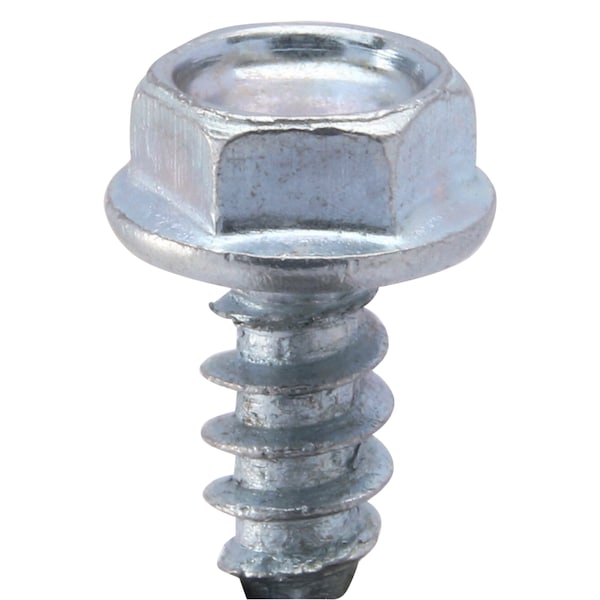 Zoro Select Self-Drilling Screw, #8 x 1/2 in, Zinc Plated