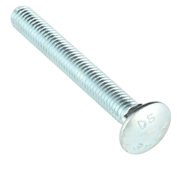 Zoro Select Carriage Bolt, Square Neck, 3/8"-16, 3 in L, Steel, Grade 2, Zinc Plated, 25 PK U08305.037.0300 - main