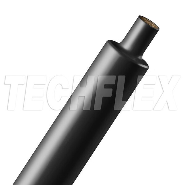 Techflex Heat Shrink Tube, Dual Wall, 2:1 I.D. Shrink Ratio, Black H2C1.00BK - main