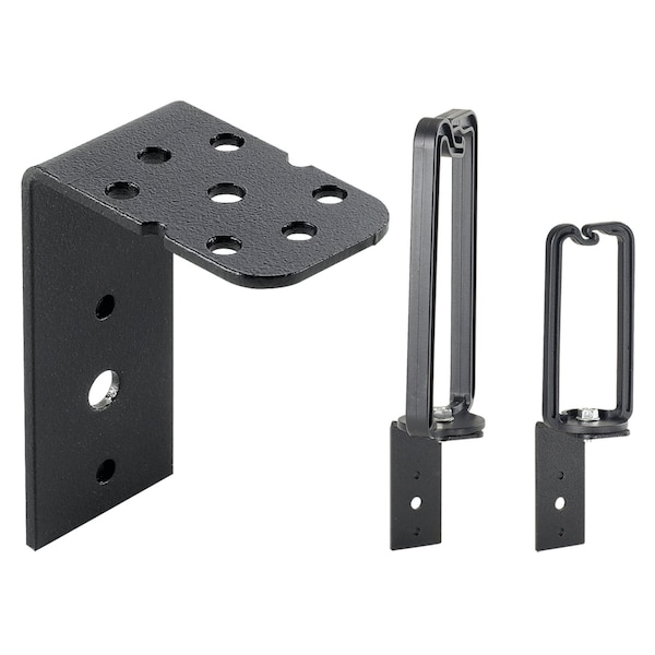 Nvent Hoffman Universal DRing Bracket, Black, Steel EDRBK10 Zoro