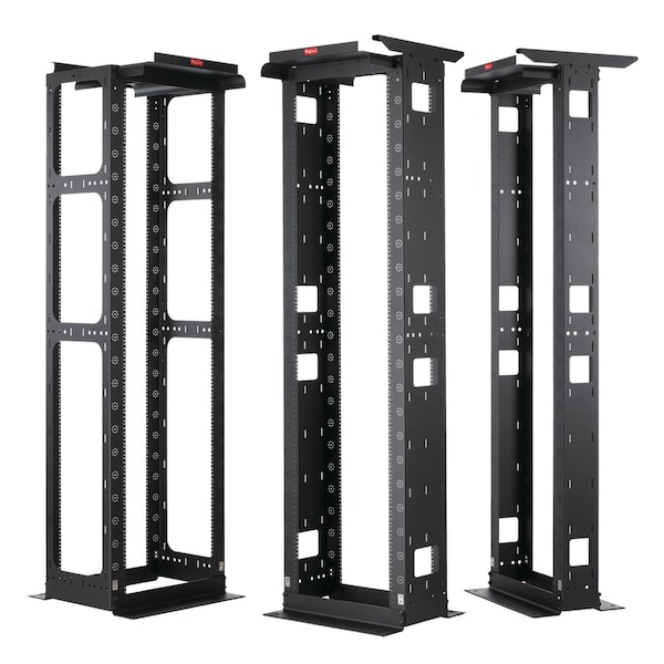 Nvent Hoffman MAXRACK Open Frame System, 86.13x24.00x20.50, Black, Aluminum M8410B45 - main