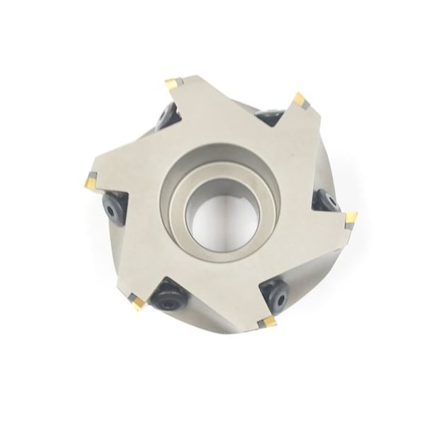 Hhip 5 X 1-1/2" Bore 90 Degree Square Nickel Coated Indexable Face Mill 2061-5005 - main