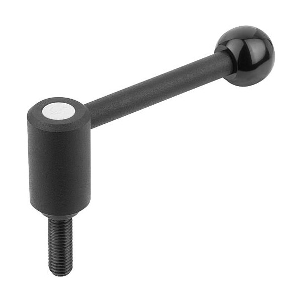 Kipp Tension Lever, 5/8-11 External Thread, 1.99"L, 0 Deg. Adjustable K0108.4A62X50