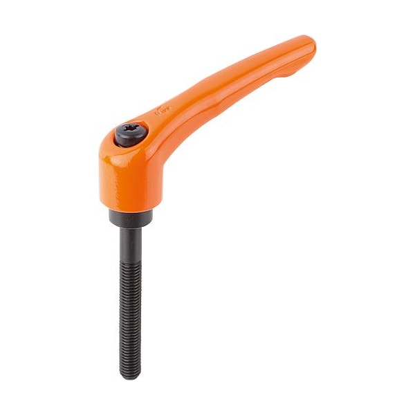 External Threads Plastic Thread Size M10 Teardrop KIPP Adjustable Handle Black Gray External Threads Plastic Thread Size M10 Teardrop KIPP Adjustable Handle Black Gray