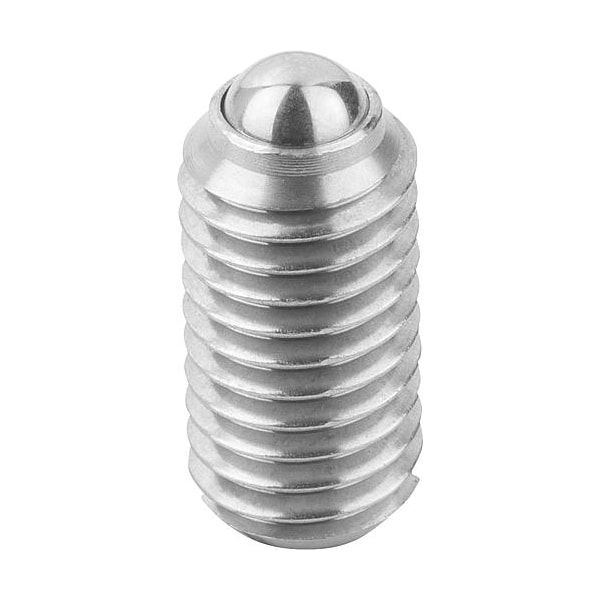 Kipp Spring Plunger Heavy Spring Force D=M03 L=7, Stainless Steel, Comp: Ball Stainless Steel K0310.203 - main