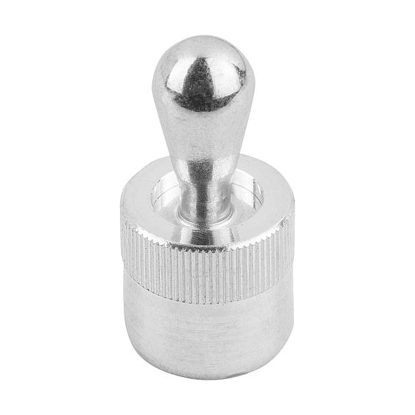Kipp Lateral Spring Plunger, Spring Force Without Seal D=7/16, D2= 7/16, L1=6, 7, Aluminum, Pin