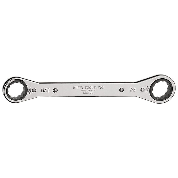 Klein Tools Ratcheting Box Wrench 13/16 x 7/8-Inch 68206 | Zoro