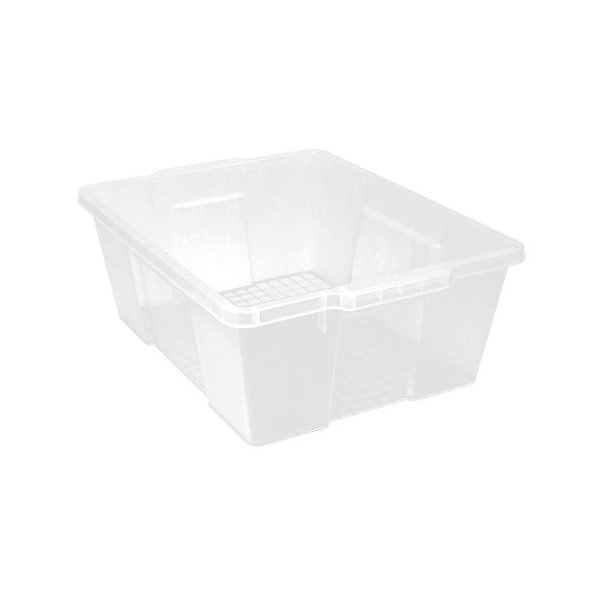 Quantum Storage Systems Latch Container, 21"X15-7/8"X7-3/4", Clear LC191507CL