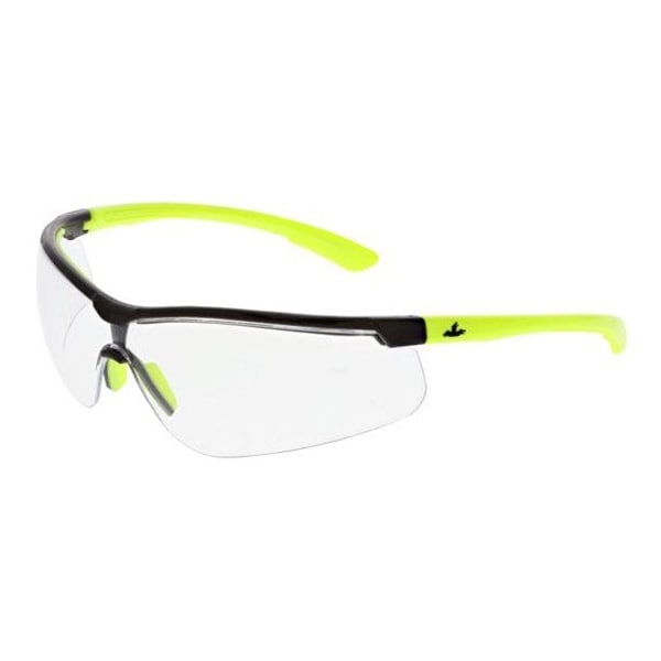 Mcr Safety Klondike (KD7), Safety Glasses, Anti-Fog & Anti-Scratch, Clear Lens, Black Frame, Half Frame KD720PF420 - main