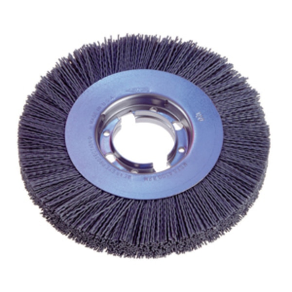 Osborn Abrasive Nylon Wide Face Wheel Brush, 8", Arbor Hole Size: 2" 0002229800