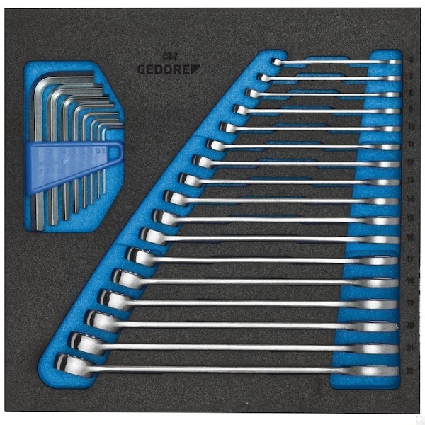 Gedore Combination Wrench Set, Number of Pieces: 25 1500 CT2-7 - main