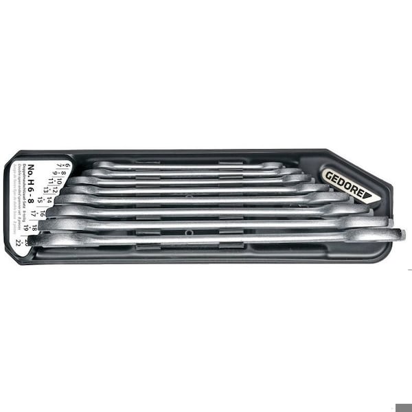 Gedore Wrench Set, Double Open Ended, 6-22mm H 6-8 - main