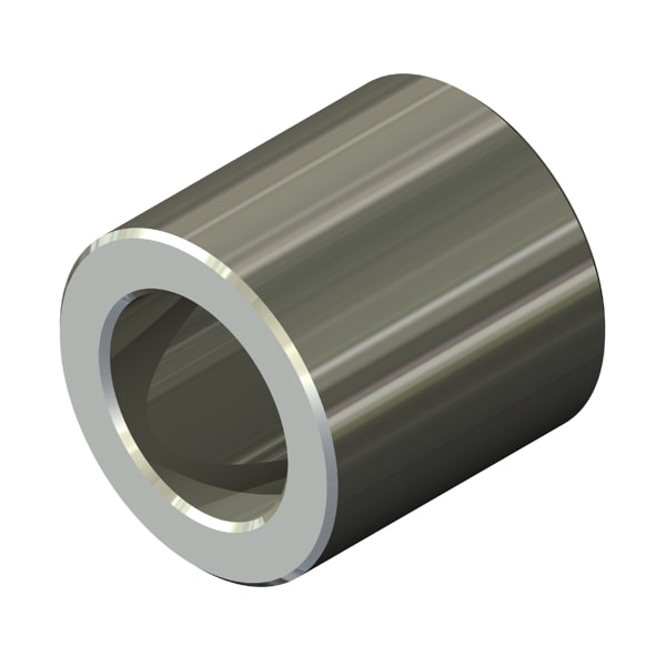 Stainless Steel Round Spacer, 13mm Od, 19mm Length, M6 Thd