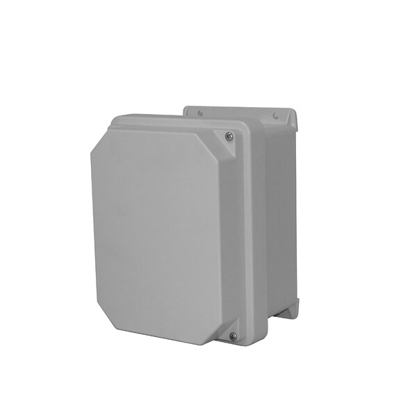 Vynckier Screws Electrical Enclosures, 19.32 in H, 9.58 in D, 17.32 in W, NEMA 4X, Fiberglass RVJ1816HW - main