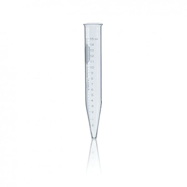 Kimble Chase Conical Centrifuge Tube, 15mL, Clear, PK12 45165-15 - main