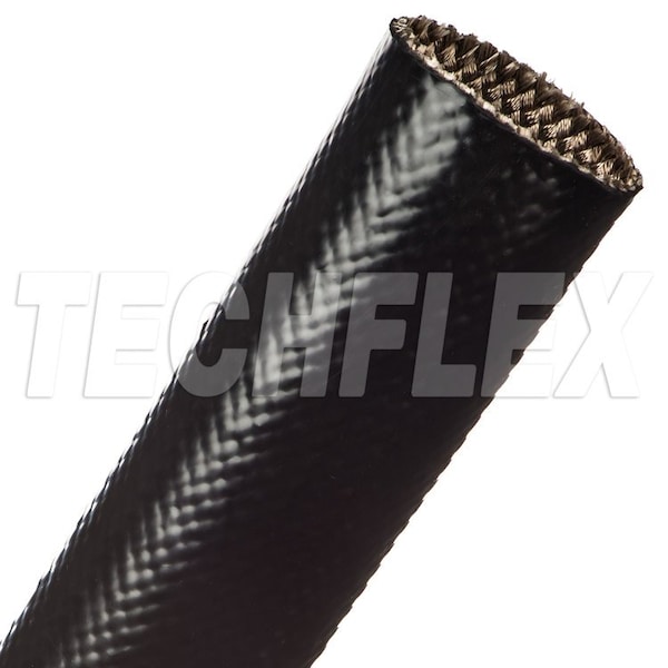 Techflex Braided Cable Sleeve, 1-1/2 in Inside Dia., Fiberglass, Black SFA1.50BK - main