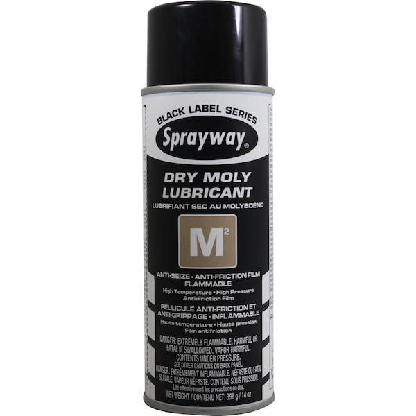 Sprayway M2 Dry Moly Lubricant, PK12 464 Zoro