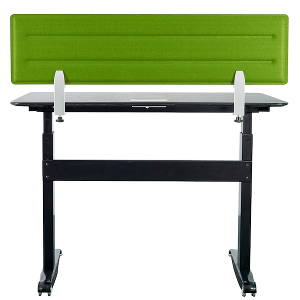 Iceberg OfficeWorks Double Shelf Utility Table, Walnut Laminate Top, 18 in W x 48 in L 69124 - main