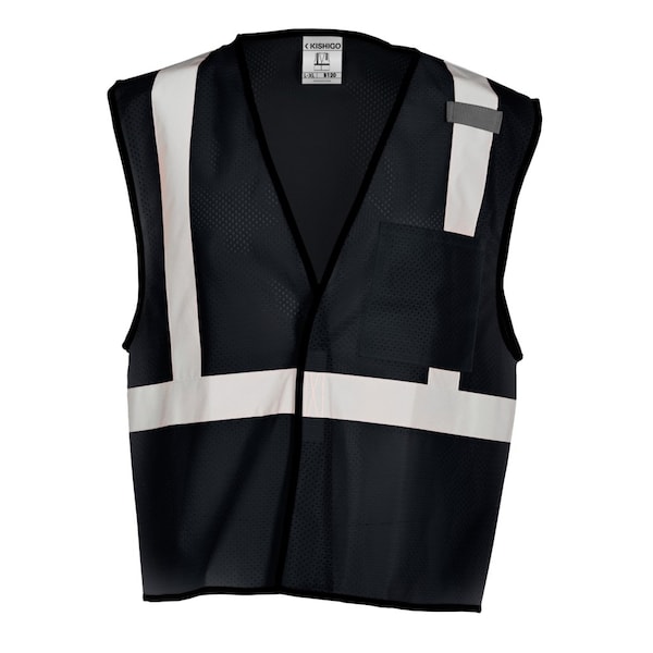 Kishigo High-Visibility Vest, Black, S/M B120-S-M - main