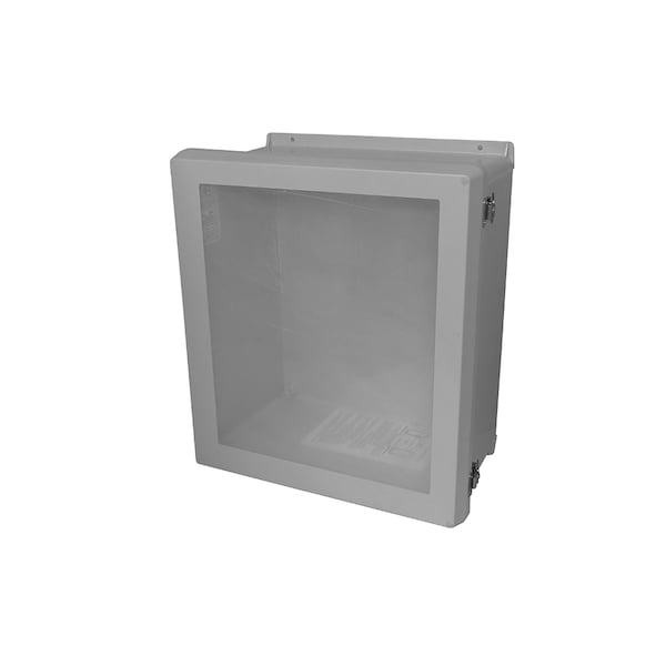 Vynckier Twist Latch Electrical Enclosures, 9.32 in H, 4.92 in D, 7.32 in W, NEMA 4X, Fiberglass VJB806NHWLL1 - main