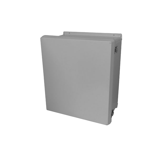 Vynckier Twist Latch Electrical Enclosures, 7.32 in H, 4.92 in D, 7.32 in W, NEMA 4X, Fiberglass VJ606HWLL1 - main