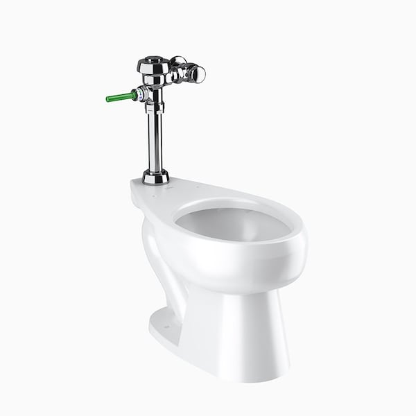 Sloan Wets2002.1002 St2002 Wes 111-1.6/1.1, 1.1 to 1.6 gpf, Flushometer, Floor Mount, Elongated, White 20021002 - main