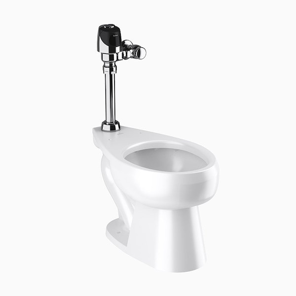 Sloan Wets2022.1101 St2022 Ecos 8111-1.6/1., 1.1 to 1.6 gpf, Flushometer, Floor Mount, Elongated, White 20221101 - main