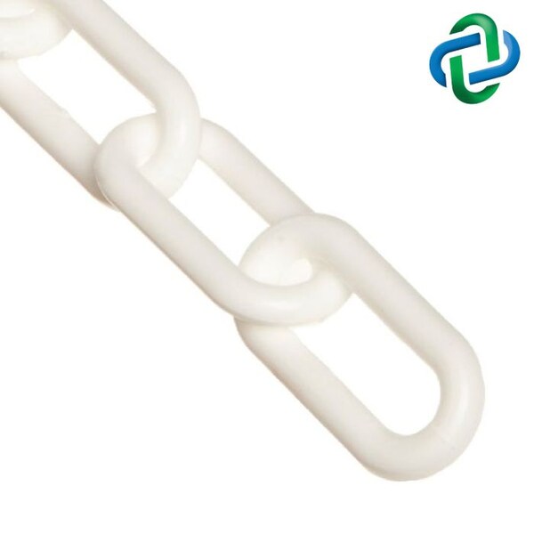 Mr. Chain White Plastic Chain .75"(#3, 19 mm)x500 00001-500 - main
