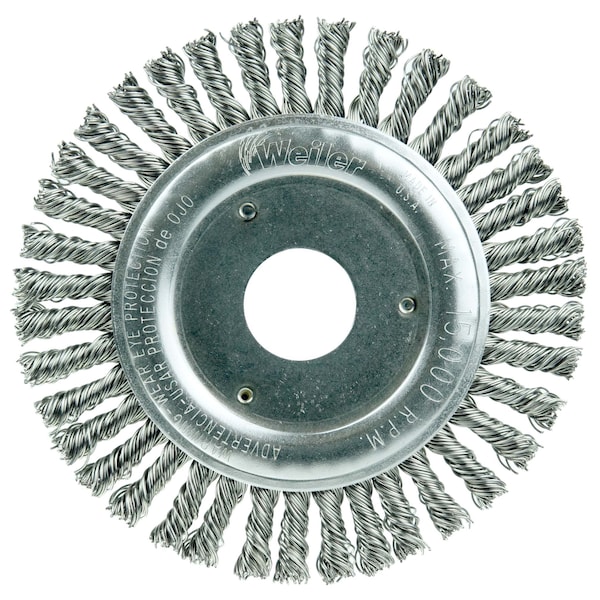 Weiler 4-1/2" Stringer Bead Wire Wheel .020" SS Fill 7/8" Arbor Hole 13249 - main