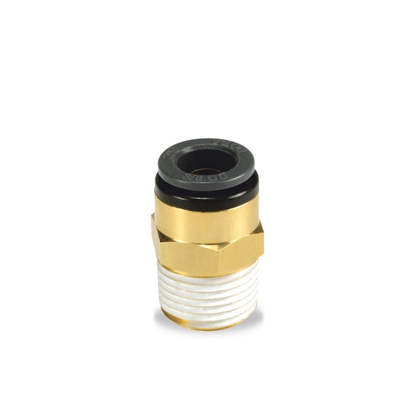 Velvac PushLock, Male Connector, 1/8"x1/16" 016110 Zoro