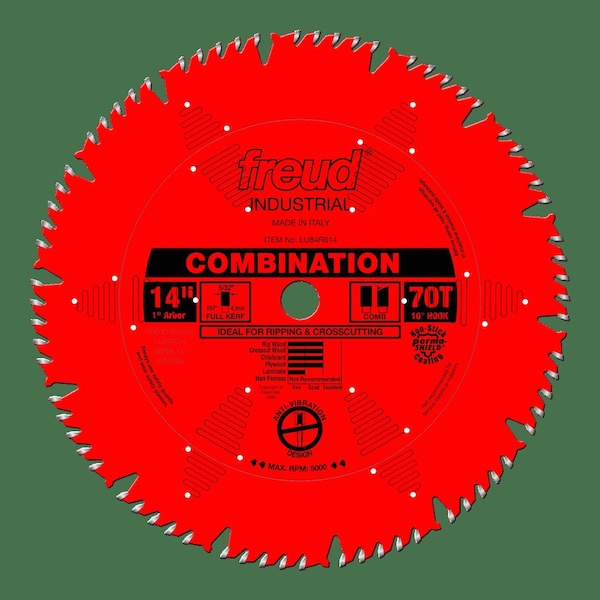 Freud Combination Blade, 14" x 70T LU84R014 - main