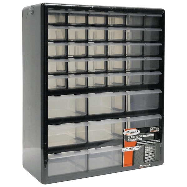 Homak 39 Drawer Parts Organizer HA01039001 | Zoro