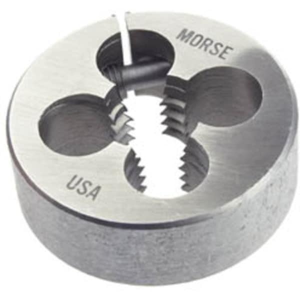 Morse Threading Die, Adjustable Round Split, Series 1195, Imperial, 112,  UNF, 58 Thickness, 2 Die Ou 31212 | Zoro