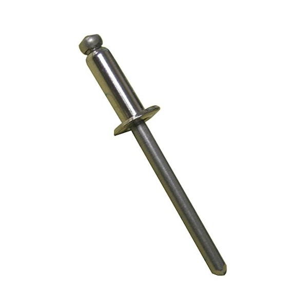 POP Blind Rivet, Domed Head, 0.125 in Dia., 0.265 in L, Stainless Steel ...
