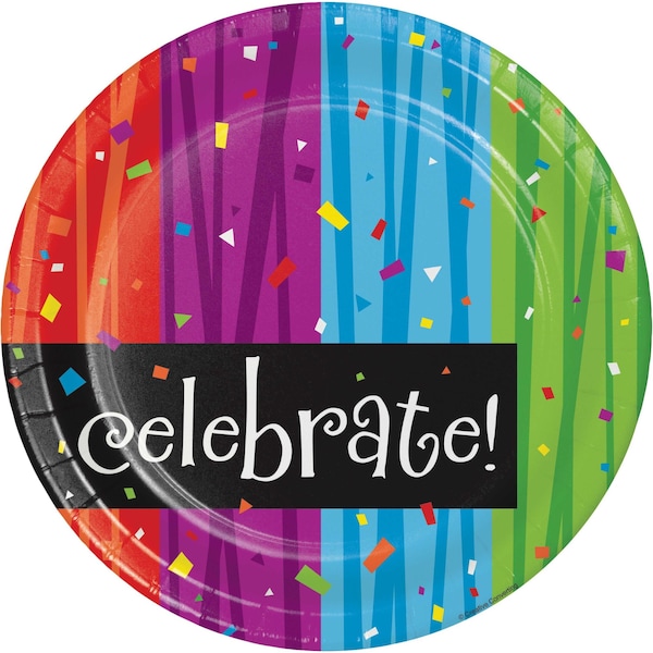 Creative Converting Plates Creative Converting Milestone Celebrations Paper Plates, 9