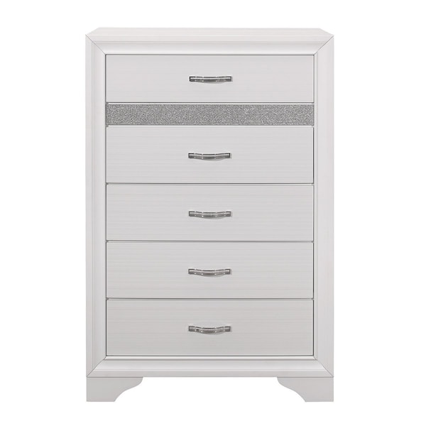 Homelegance Luster Bedroom Chest, White 1505W-9 - main