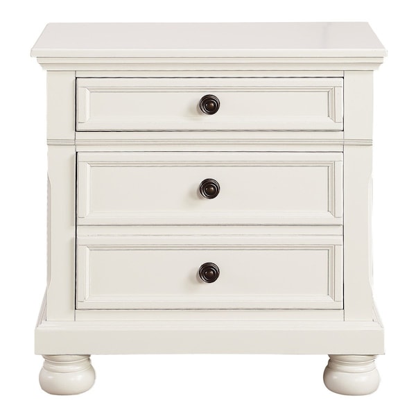 Homelegance Laurelin Night Stand, White 1714W-4 - main