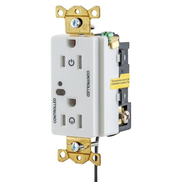 Hubbell Wiring Device-Kellems GFRTR20GRY GFCI Receptacle – Commercial Grade, 20A, 1 HP, Gray, AUTOGUARD® Self-Test
