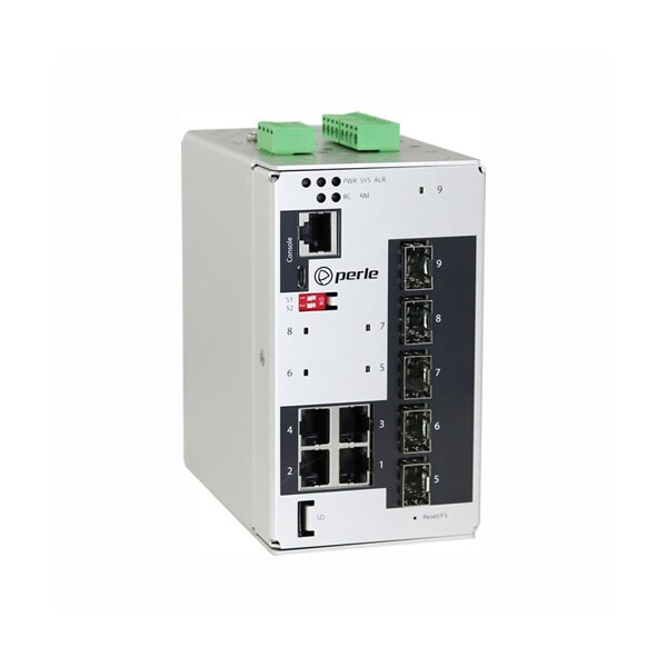 Perle Systems Perle IDS-409-SFP Managed Industrial Ethernet Switch 9 ...